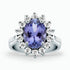Diamond and Gem Stone Ring