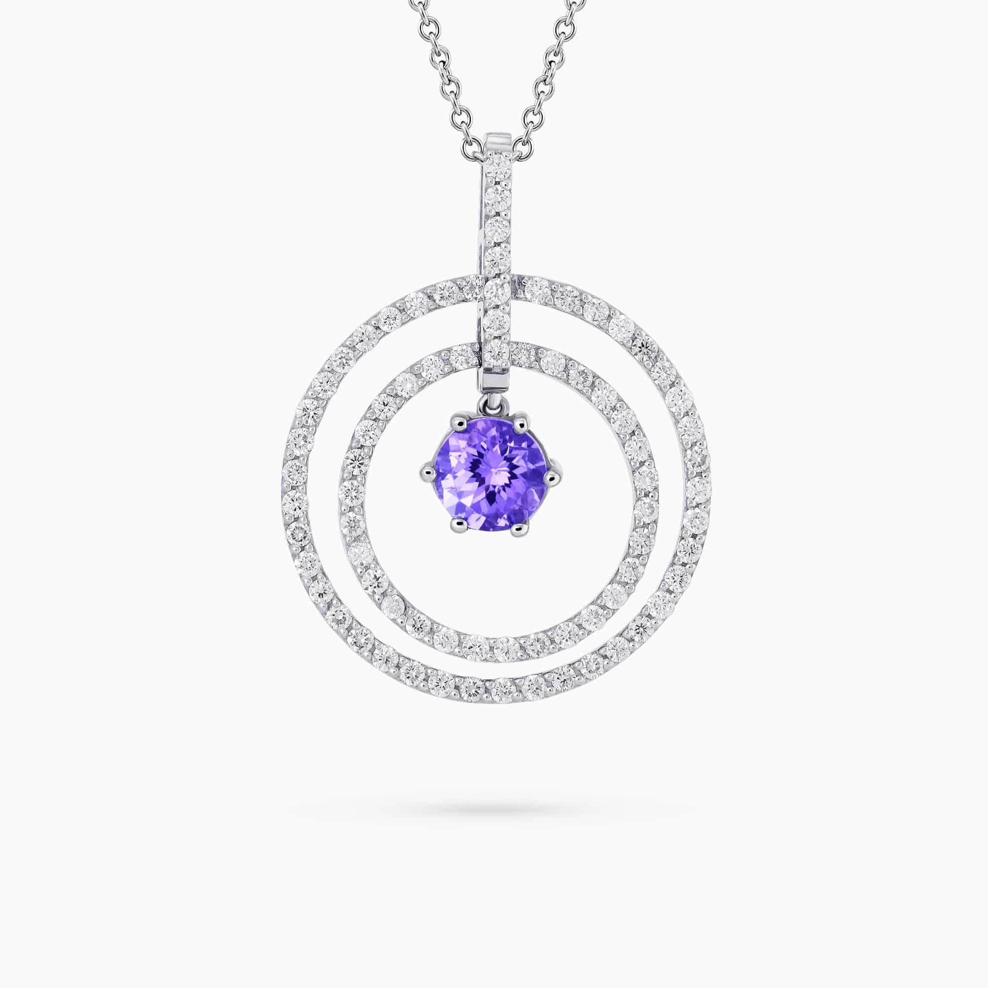 Diamond and Gem Stone Pendant