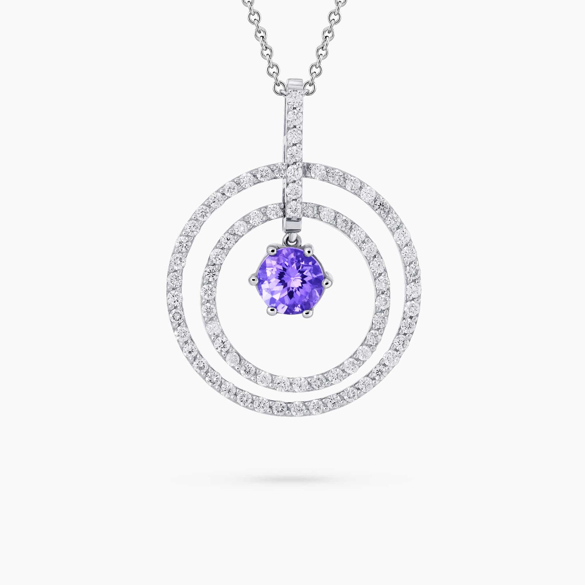 Diamond and Gem Stone Pendant