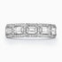 5 Emerald Cut Diamonds (Total 1.20Ct.) with 0.39Ct. Diamond