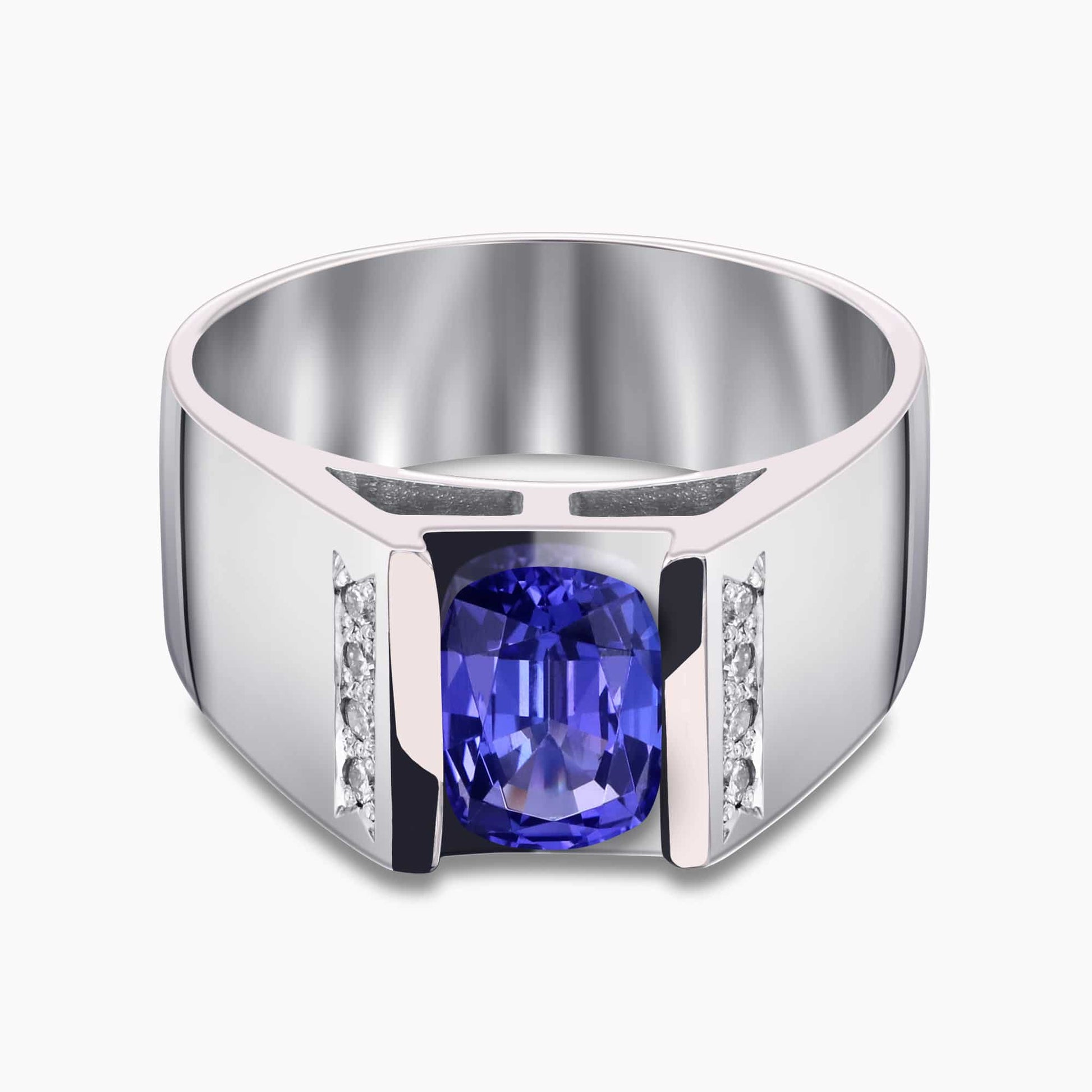 Diamond and Gem Stone Ring for Men