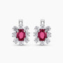 Diamond and Gem Stone Earrings