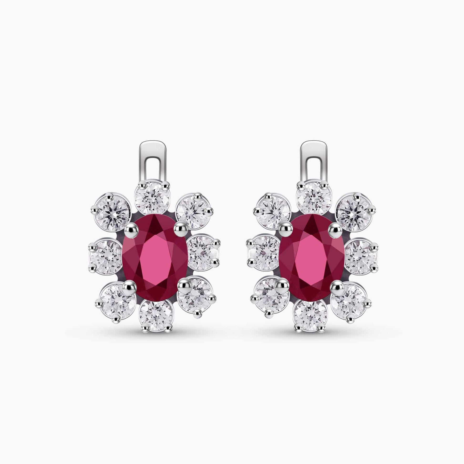 Diamond and Gem Stone Earrings