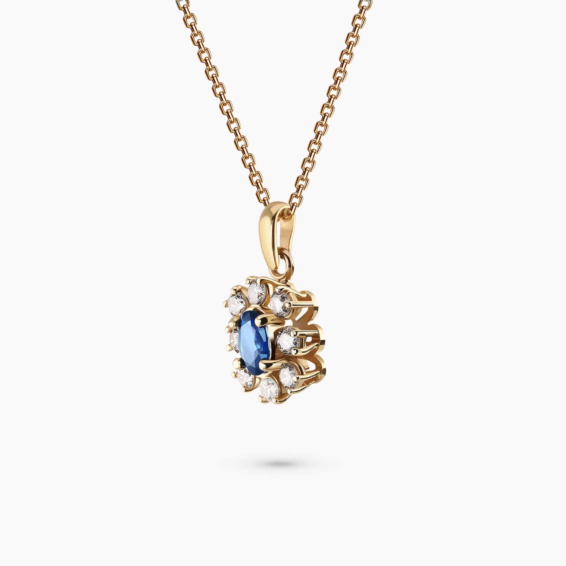 Diamond and Gem Stone Pendant