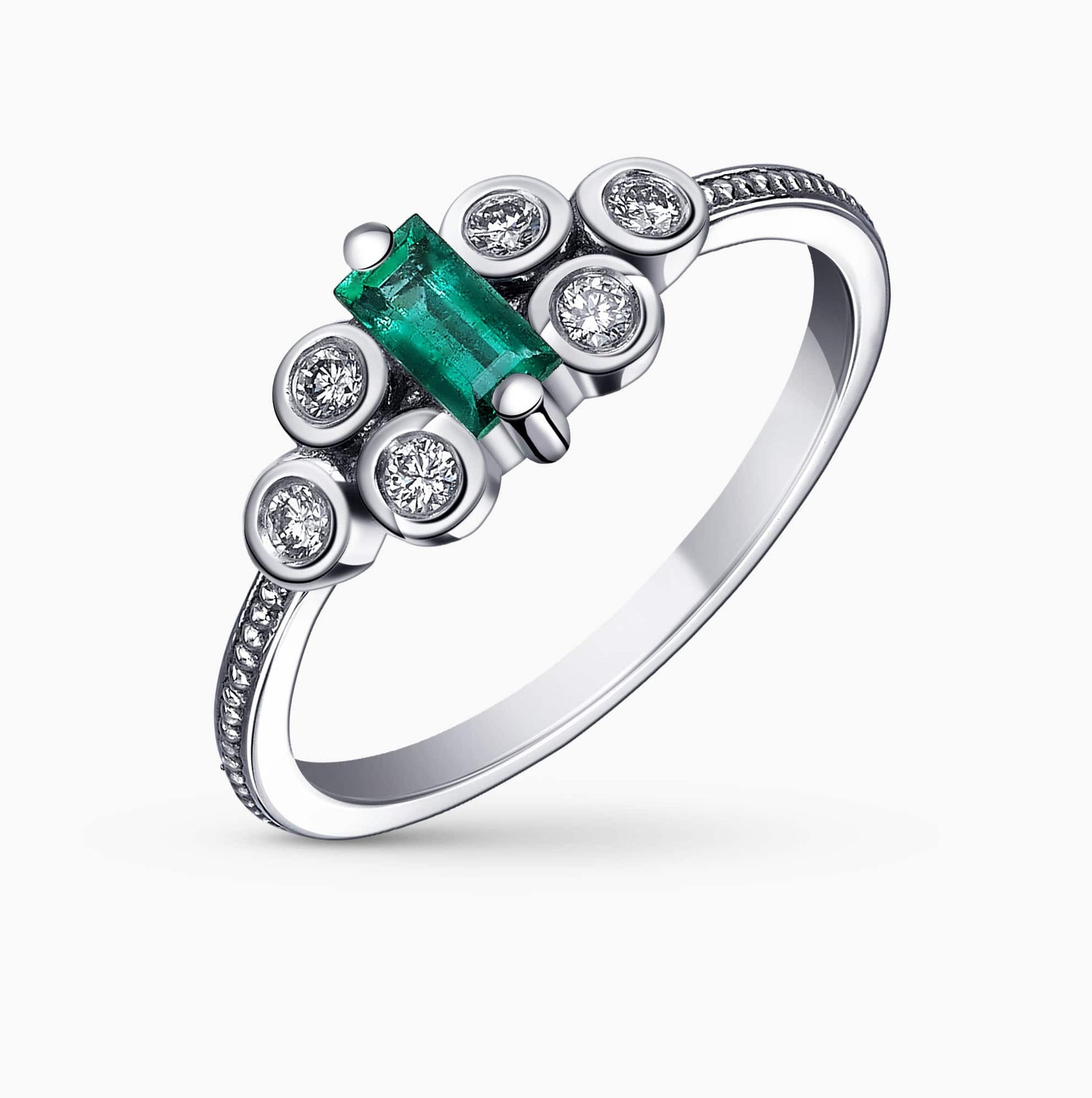Diamond and Gem Stone Ring