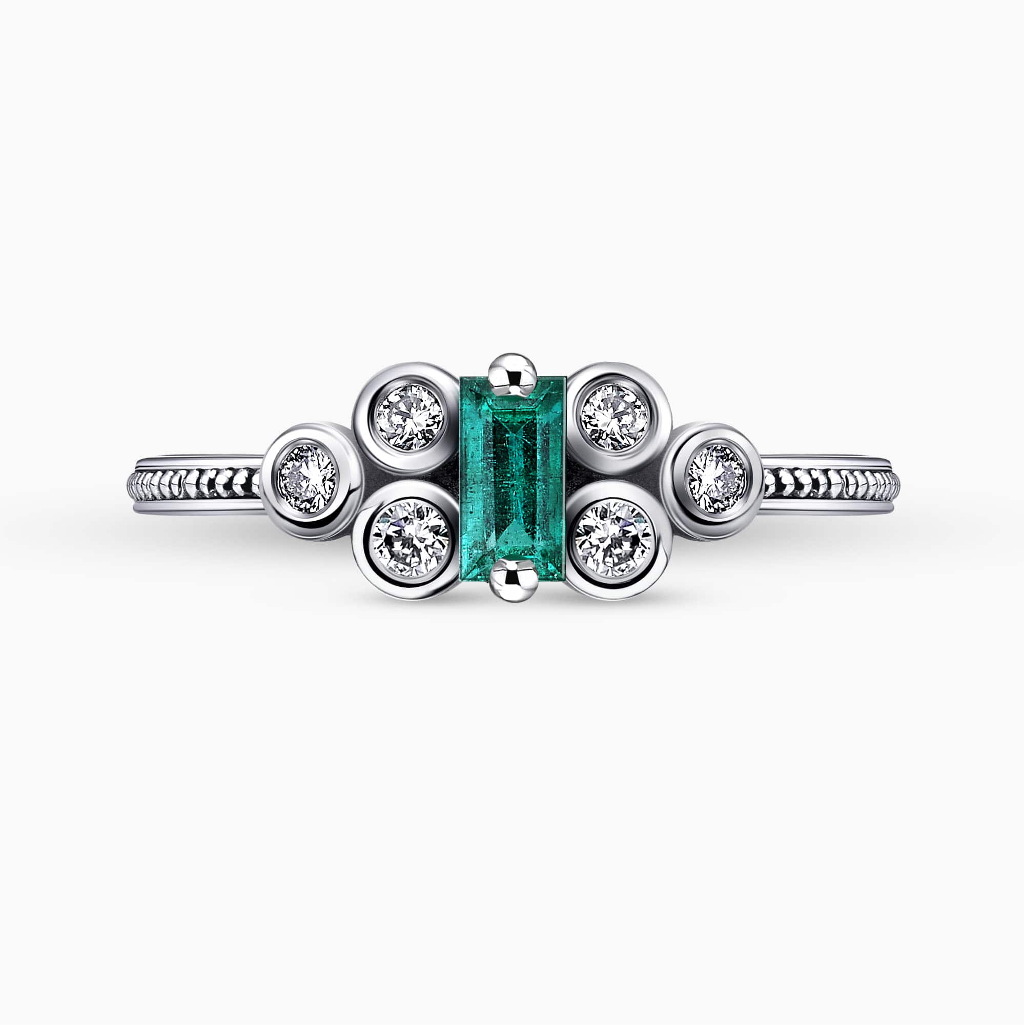Diamond and Gem Stone Ring