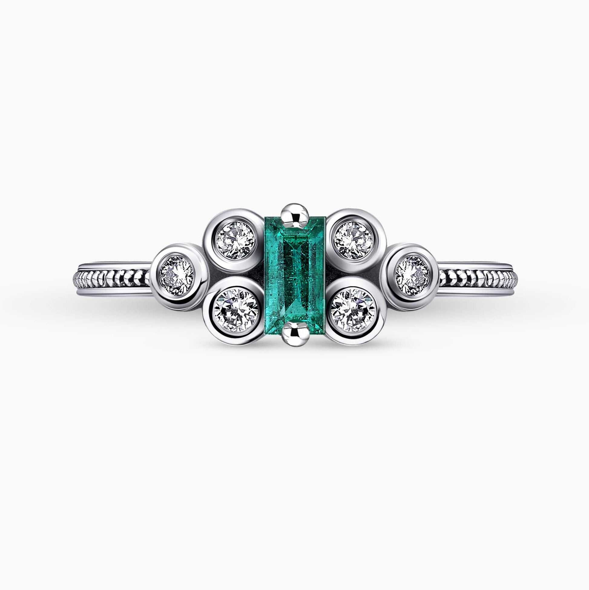 Diamond and Gem Stone Ring