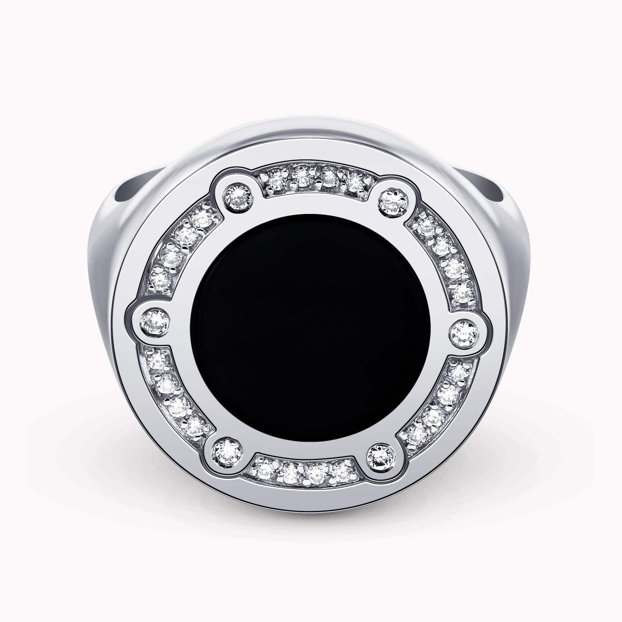 Diamond and Gem Stone Ring for Men