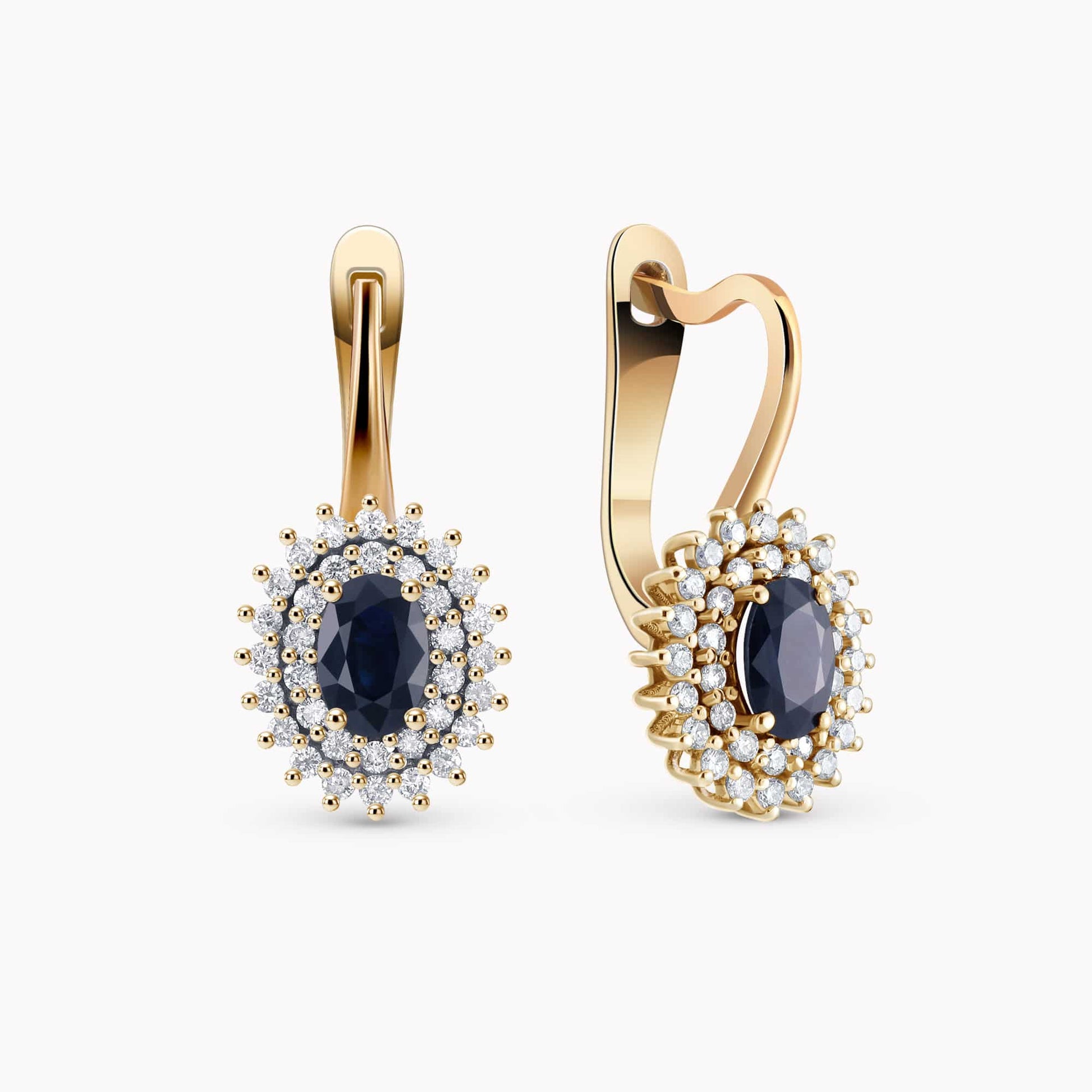 Diamond and Gem Stone Earrings