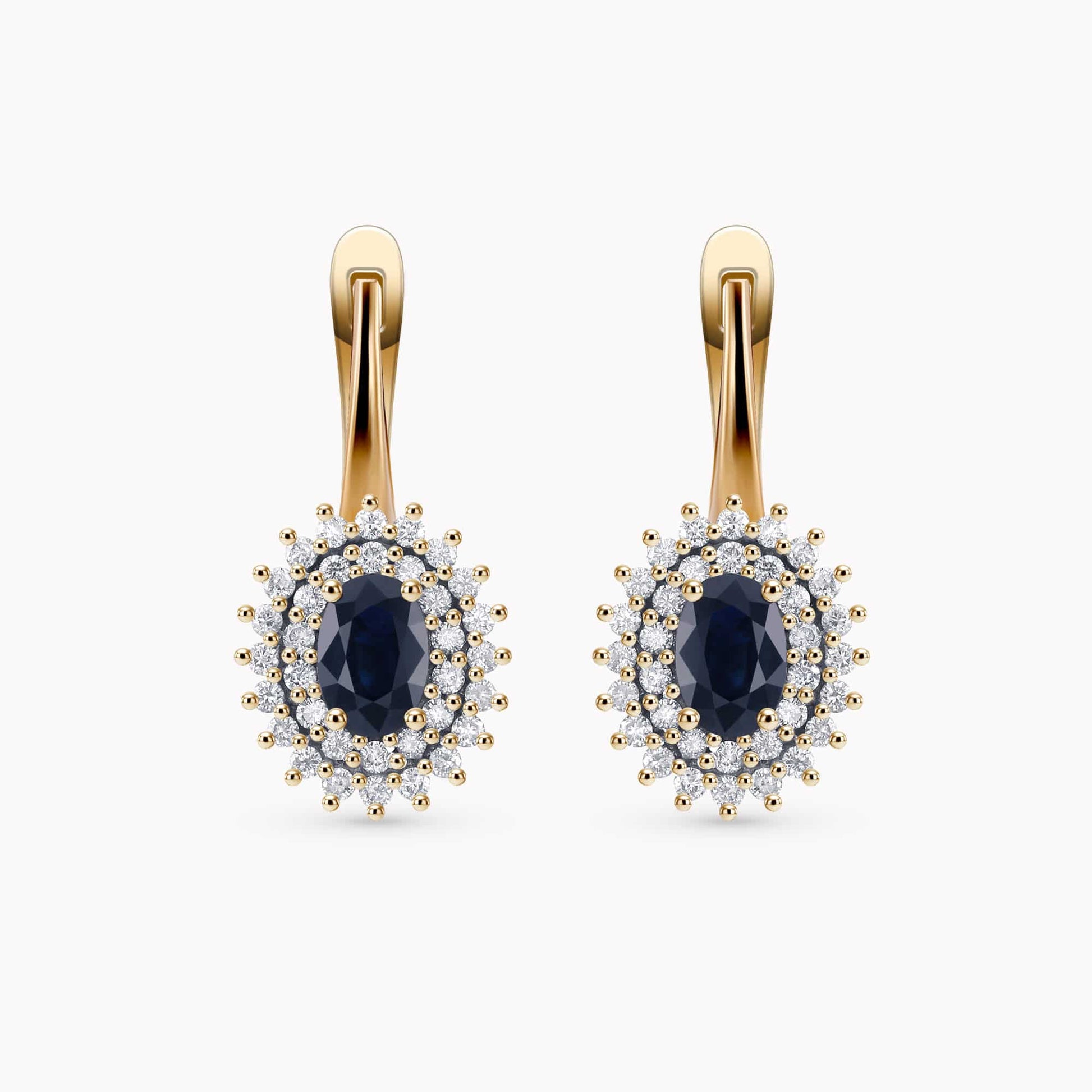 Diamond and Gem Stone Earrings