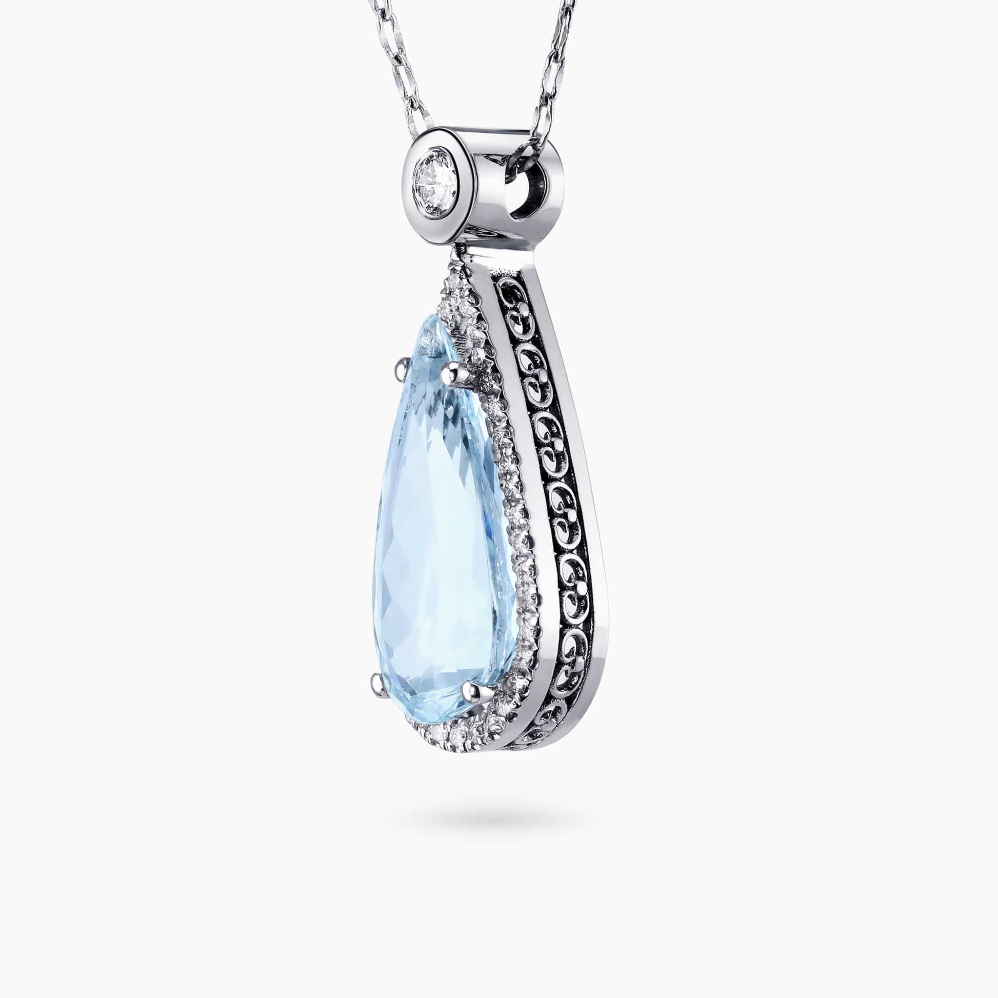 Diamond and Gem Stone Pendant
