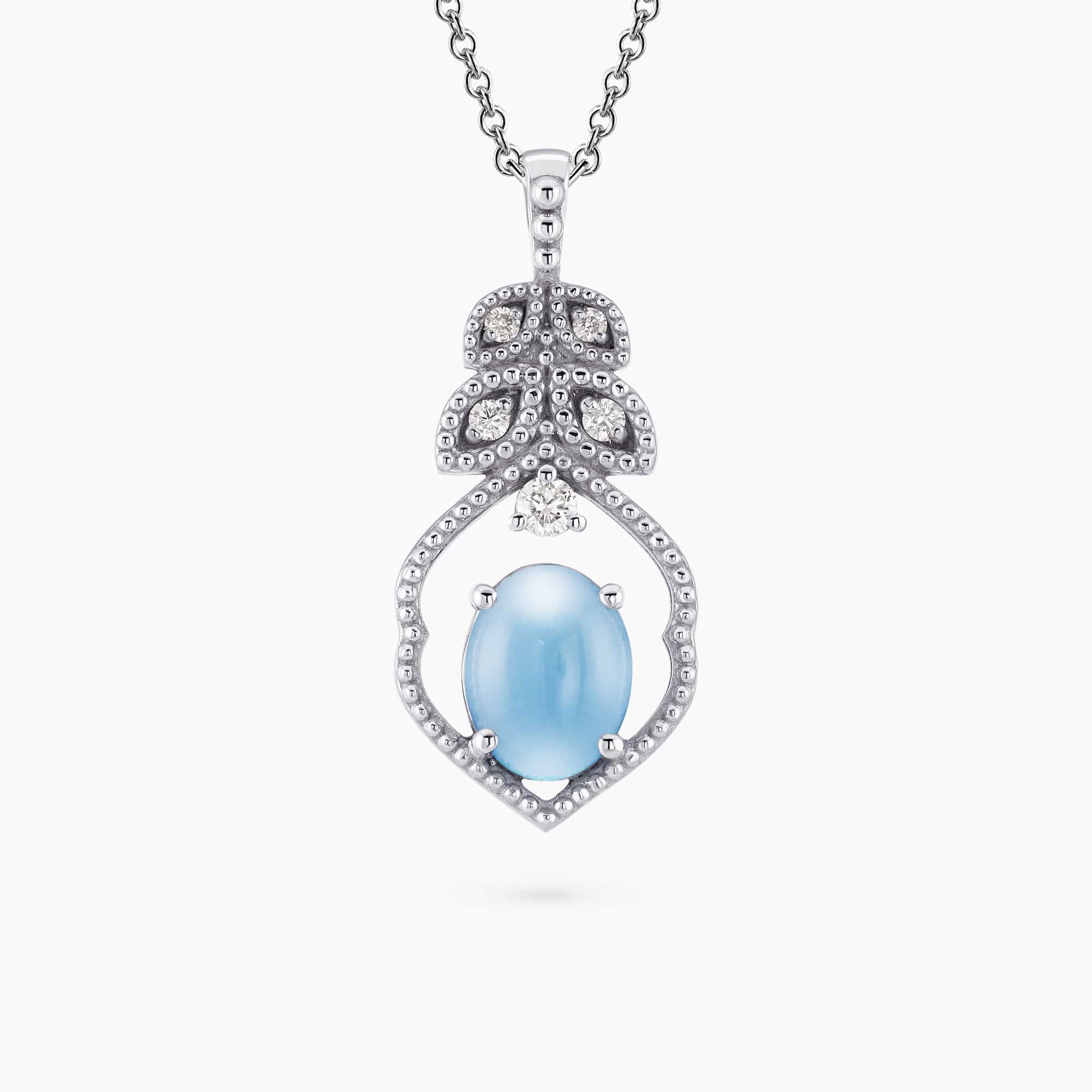 Diamond and Gem Stone Pendant