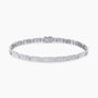 2.19Ct. Diamonds mounted in 14K White Gold Bracelet