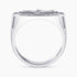 David Star Diamond Signet Ring for Men