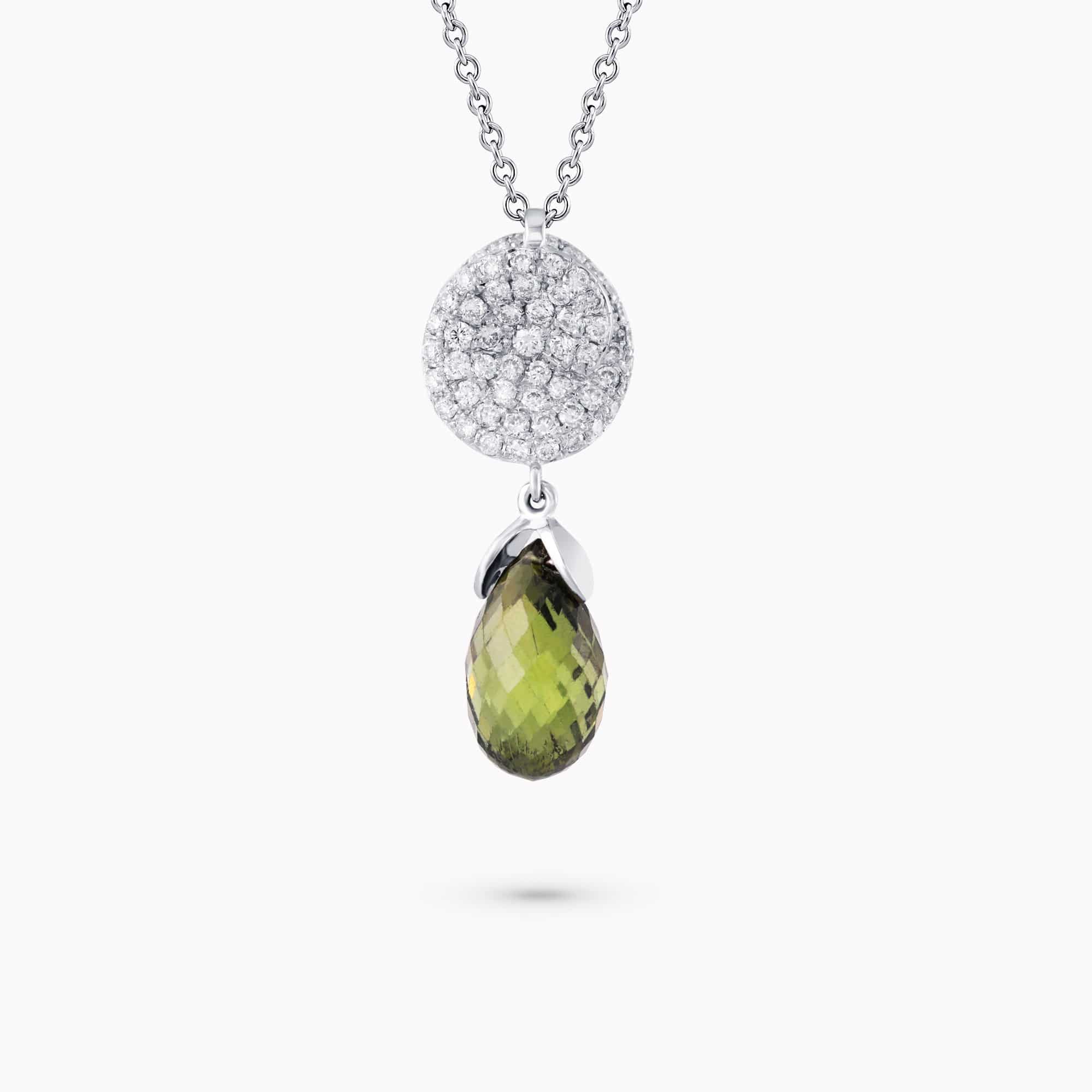 Diamond and Gem Stone Pendant