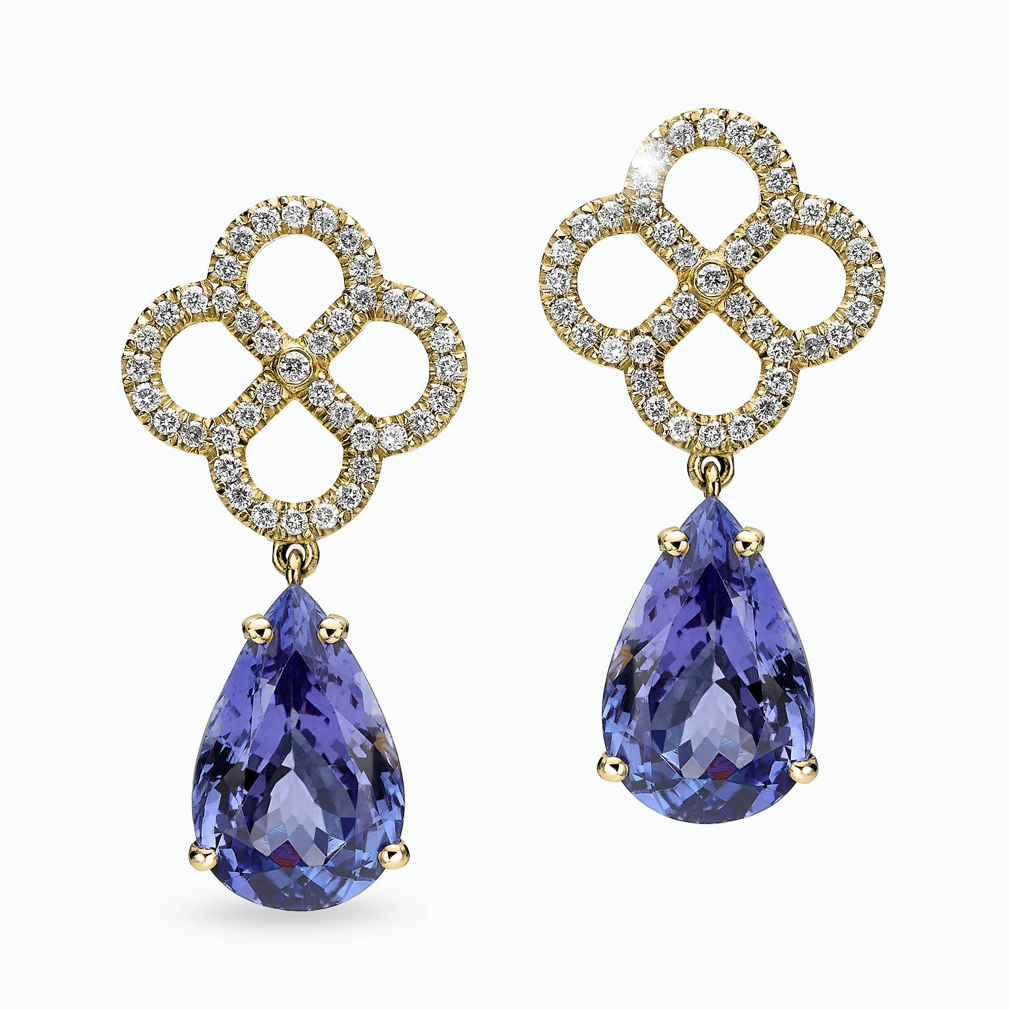 Diamond and Gem Stone Earrings