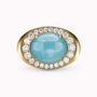 Diamond and Gem Stone Ring