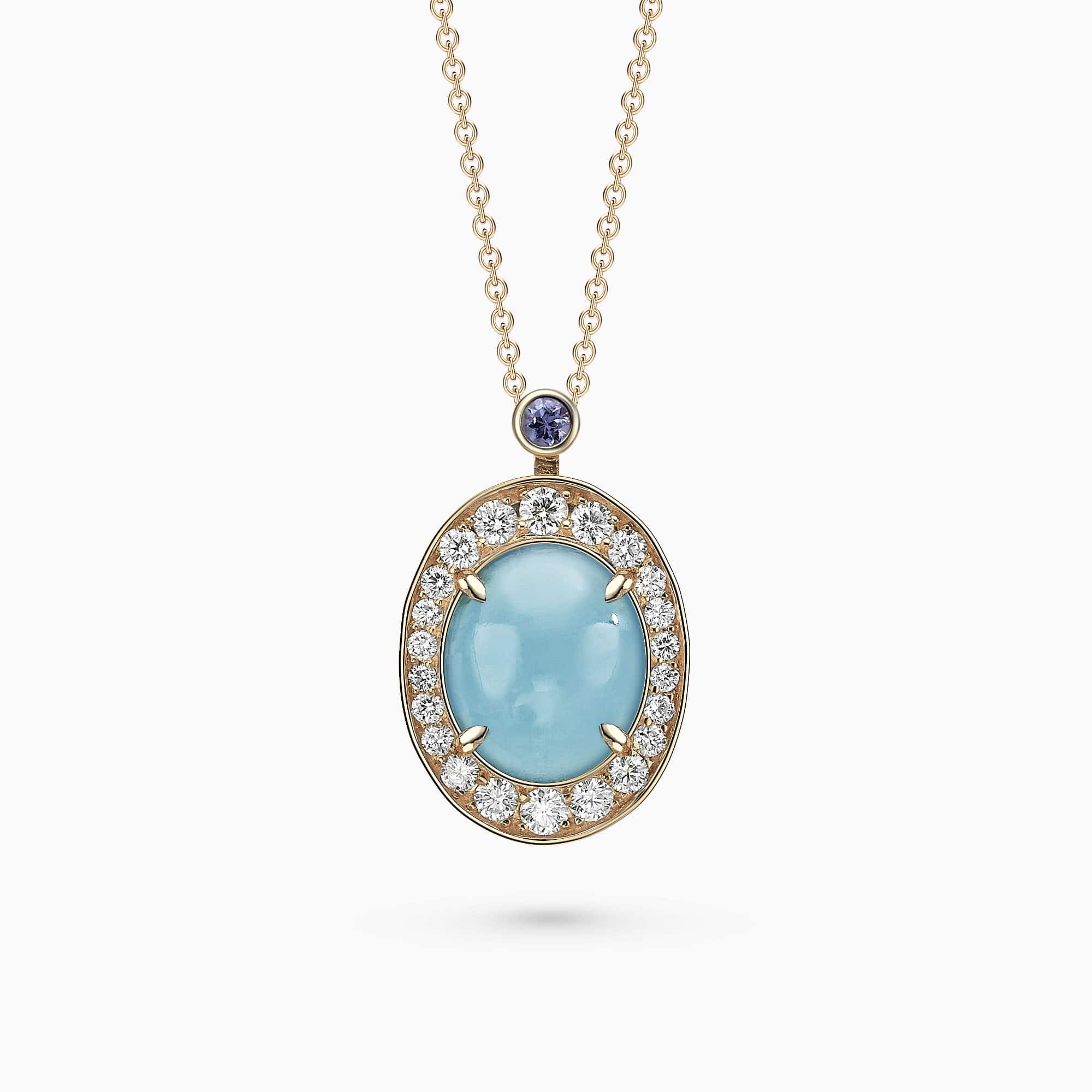 Diamond and Gem Stone Pendant