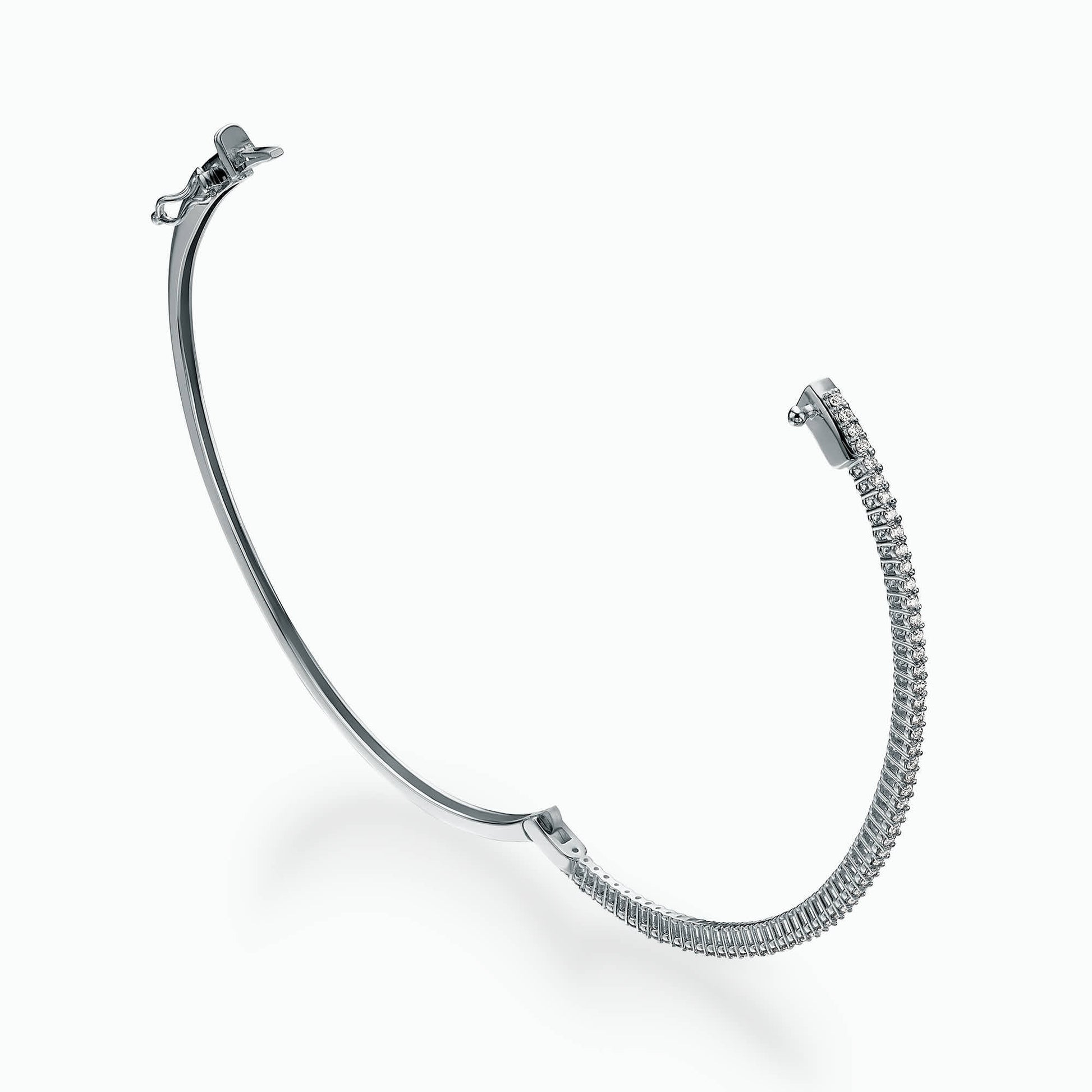 0.49Ct Diamonds in 14K White Gold Bracelet