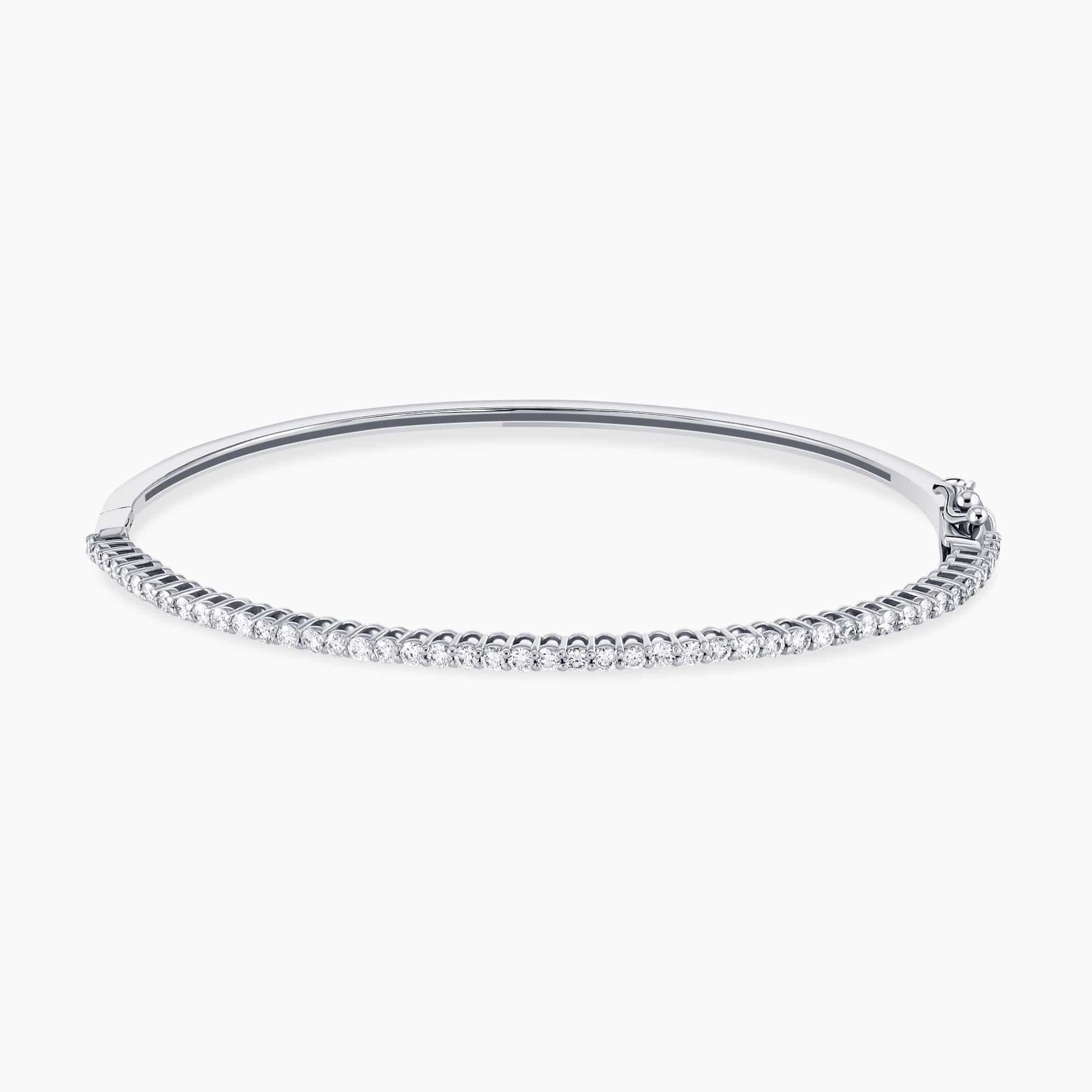 1.03Ct Diamonds in 14K White Gold Bracelet