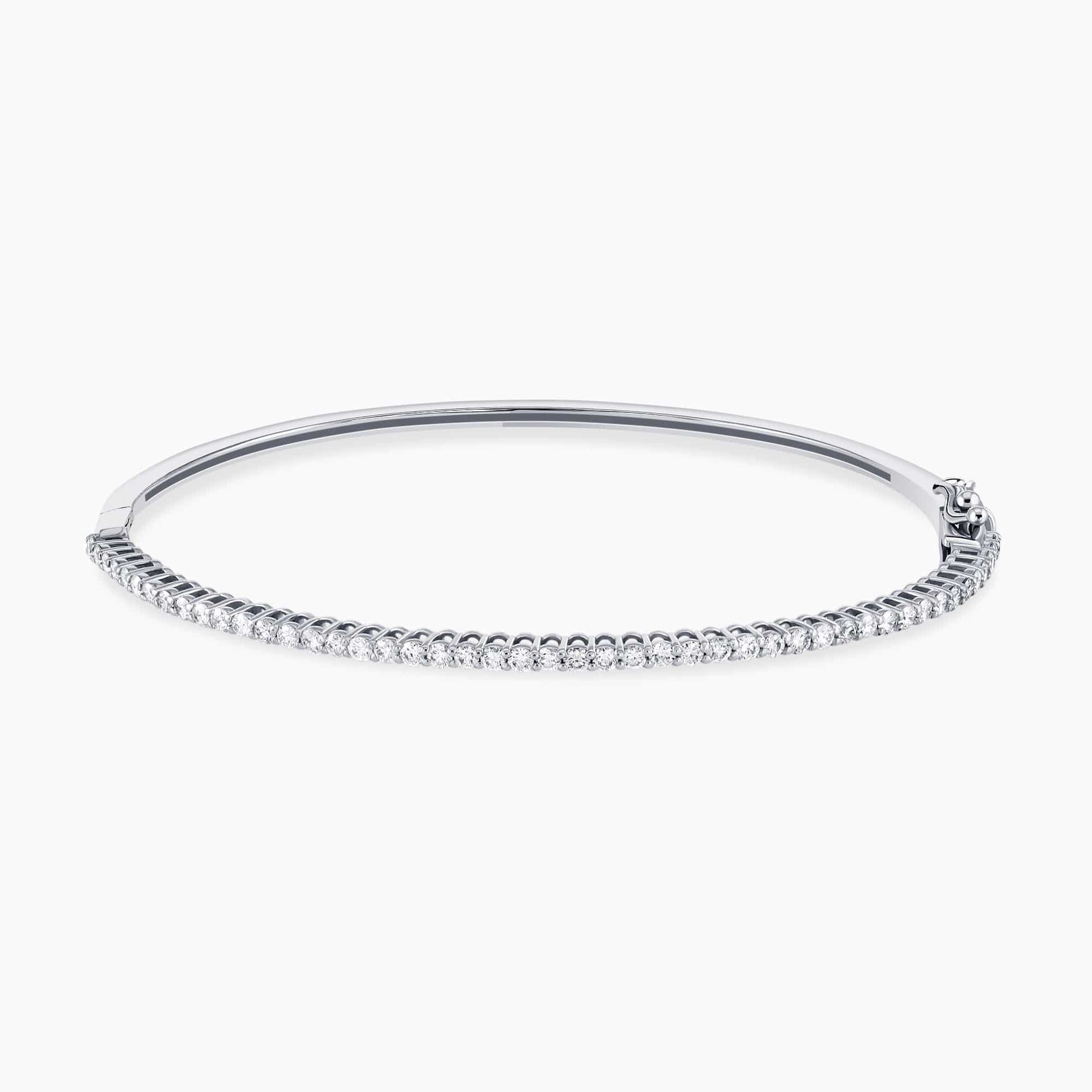 1.03Ct Diamonds in 14K White Gold Bracelet