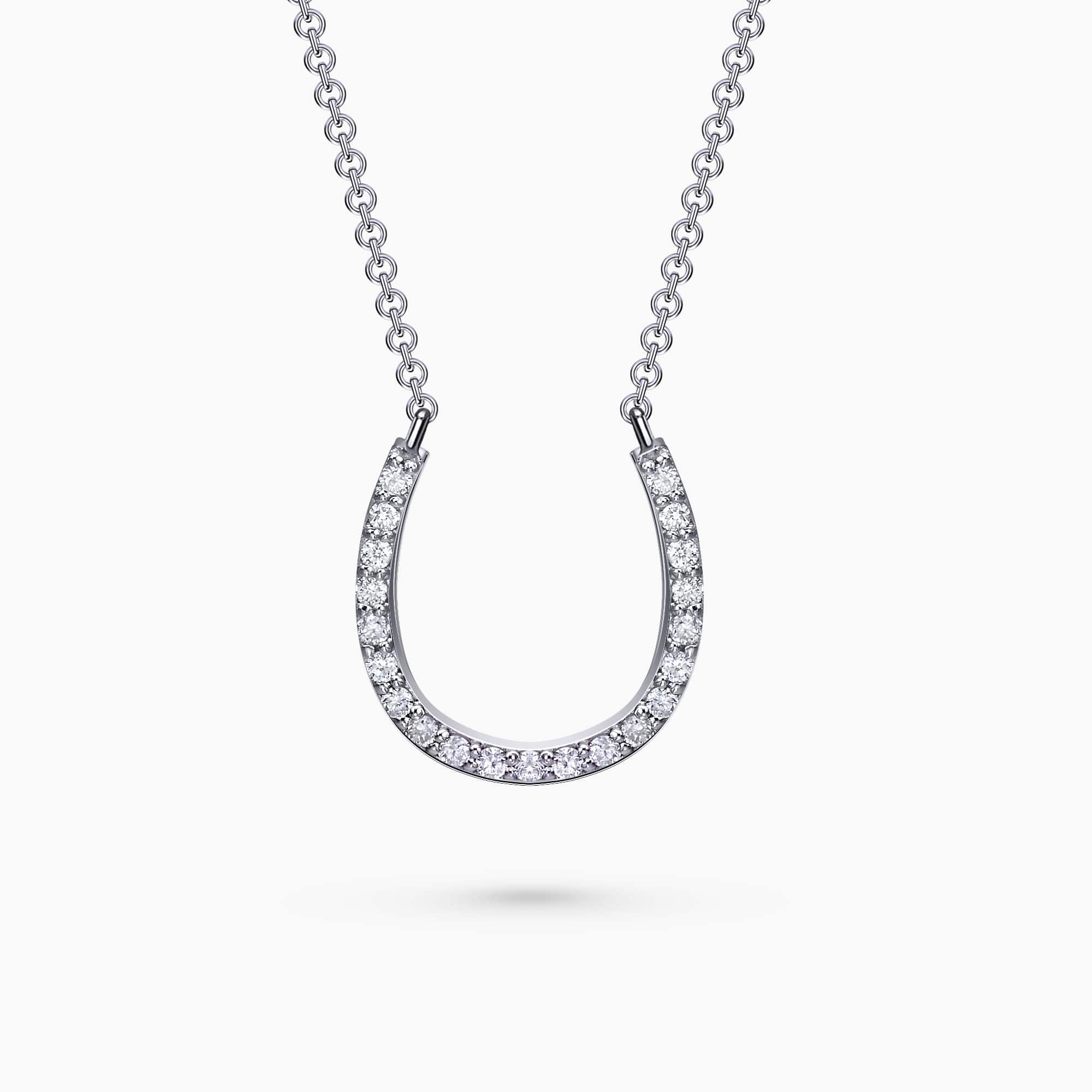 Diamond Horseshoe Necklace