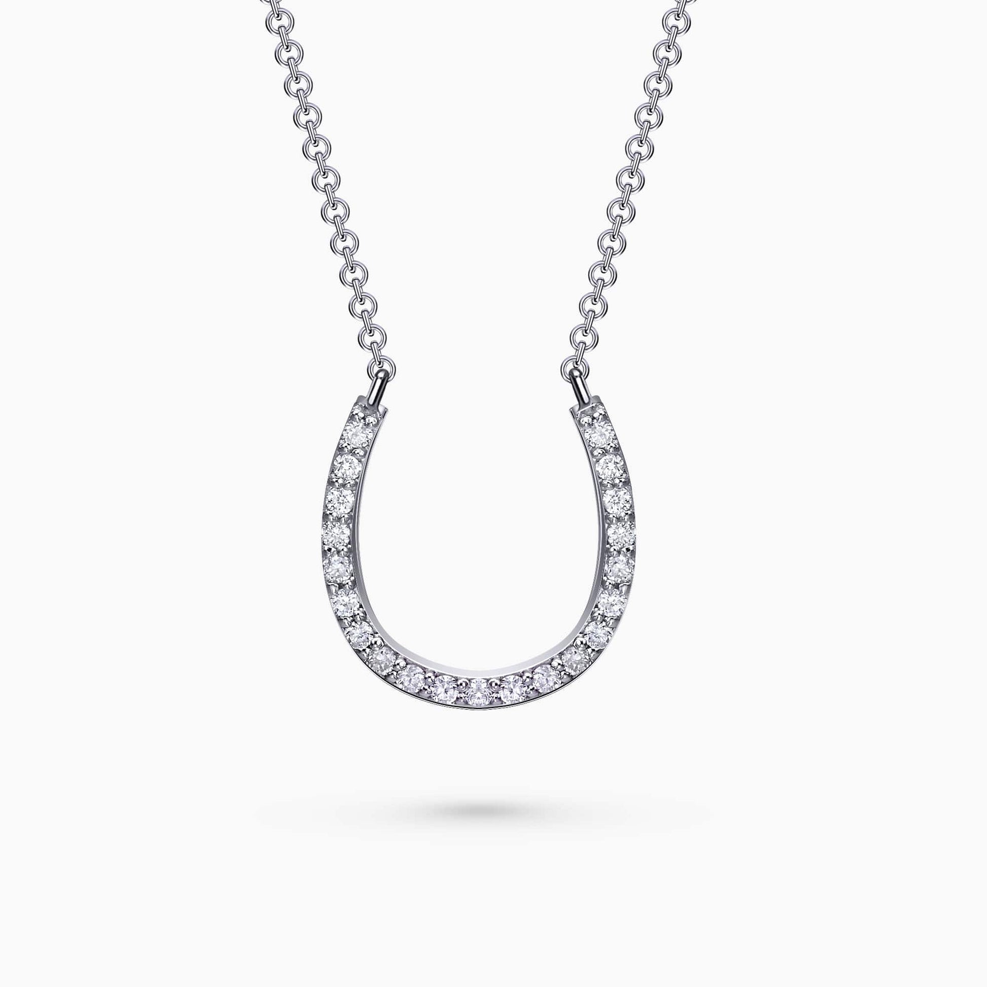 Diamond Horseshoe Necklace