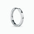 0.36Ct. Diamond Hoop Earrings mounted in 14K White Gold
