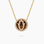 14K Yellow Gold “Hamsa” Pendant with 0.35Ct. Diamonds setting