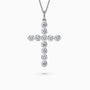 14K White Gold Cross Pendant, with 1.17Ct. Diamonds set. (ID 277119 )