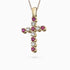 Diamond and Ruby Cross Pendant
