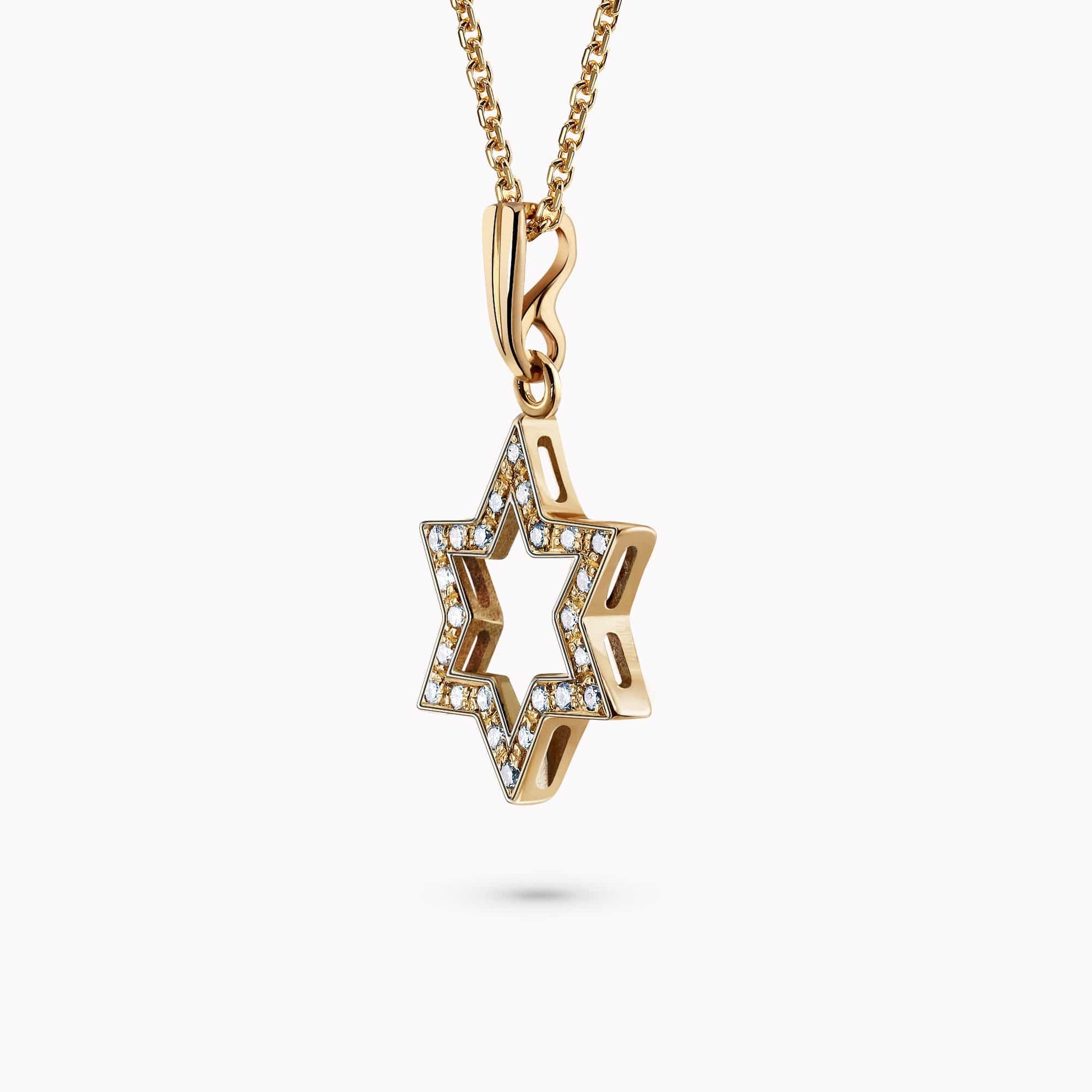 Diamond Star of David Pendant