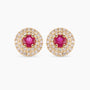 Diamond and Gem Stone Earrings