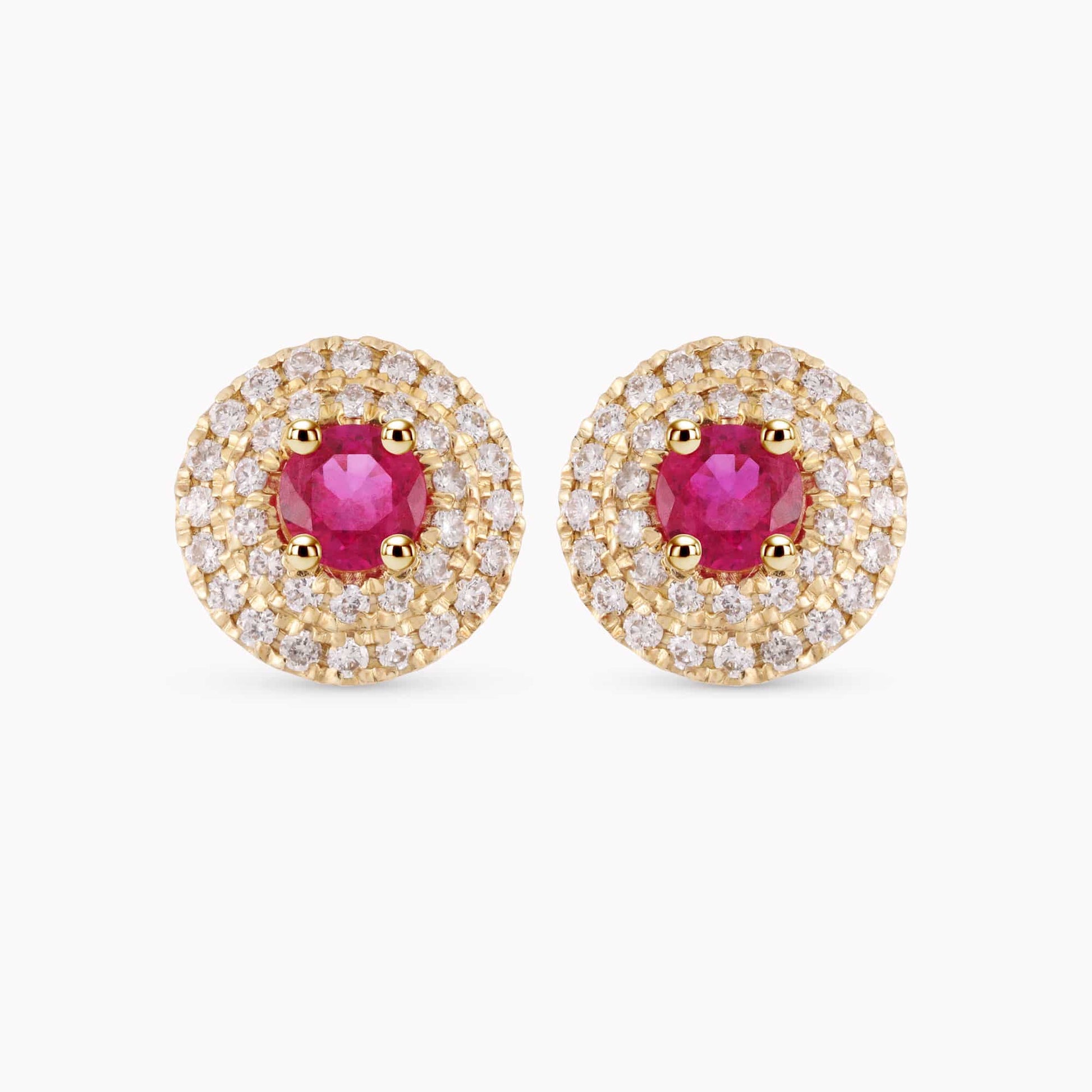 Diamond and Gem Stone Earrings