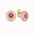 Diamond and Gem Stone Earrings