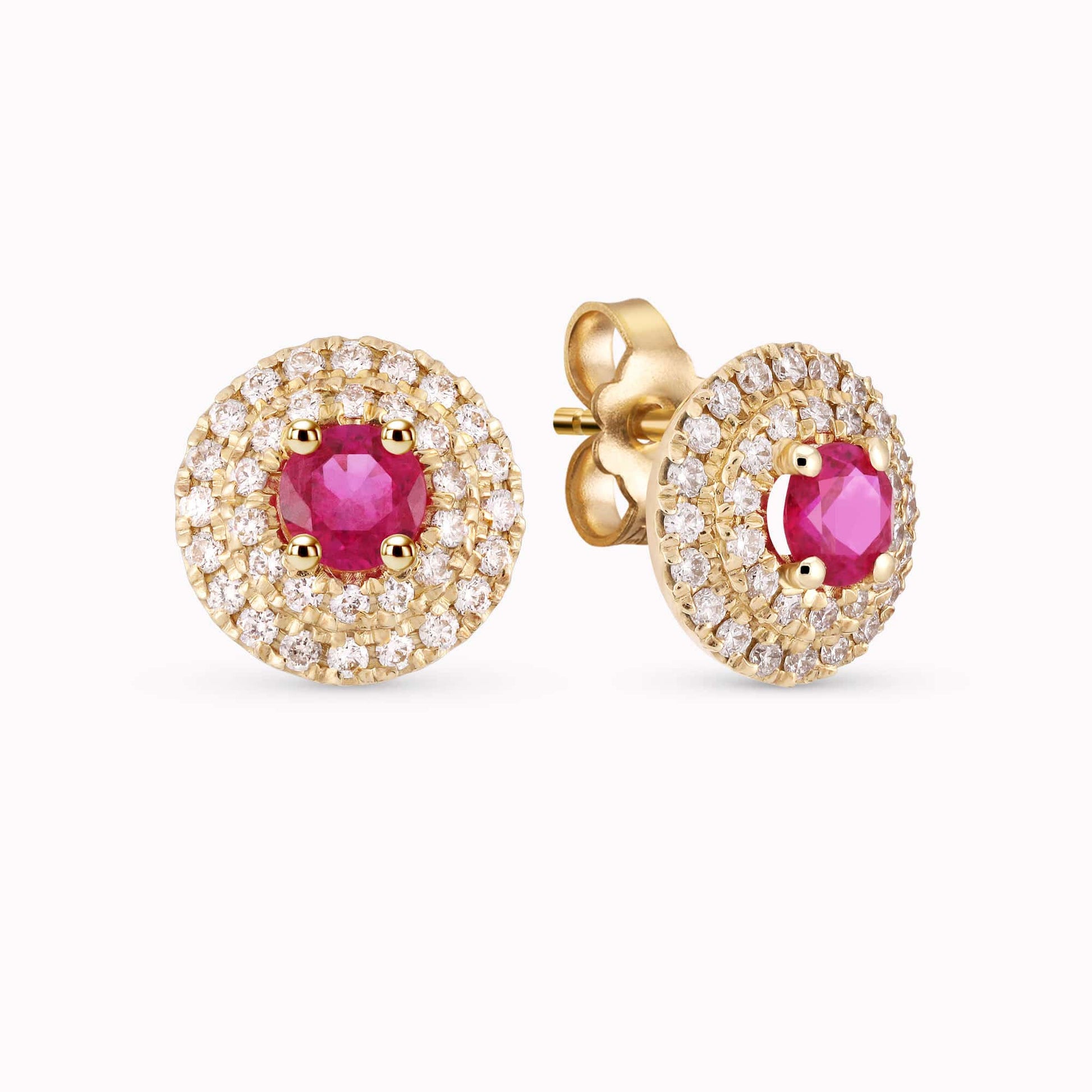 Diamond and Gem Stone Earrings