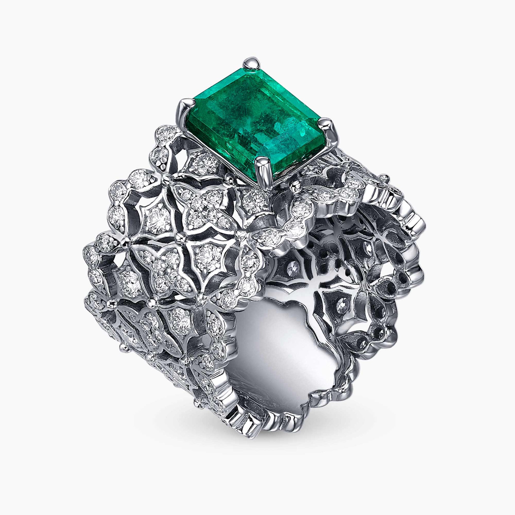 Diamond and Gem Stone Ring