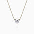 1.23Ct. Heart Shaped Diamond mounted in 18K Rose Gold Pendant