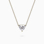 1.23Ct. Heart Shaped Diamond mounted in 18K Rose Gold Pendant