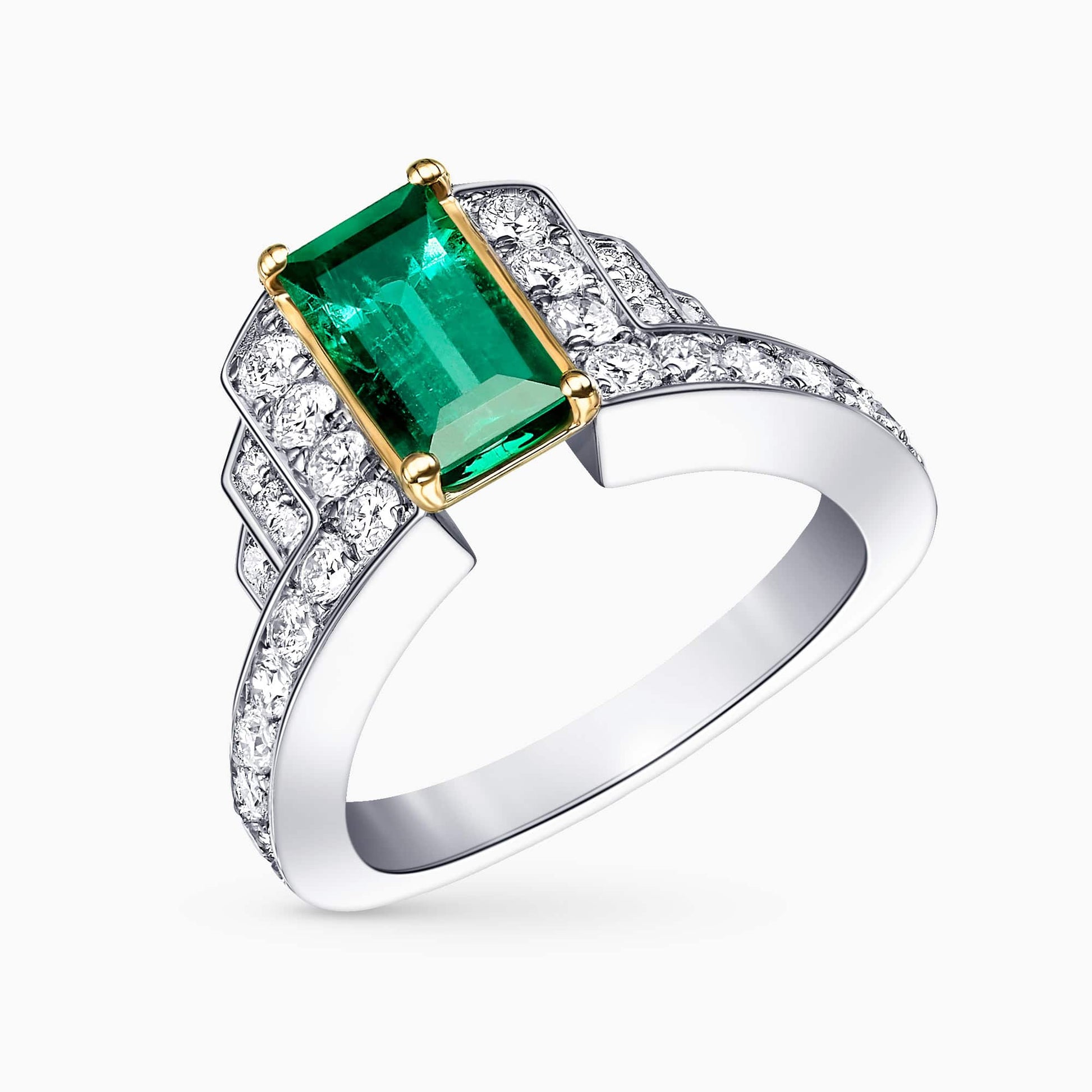 Diamond and Gem Stone Ring