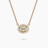 0.57Ct. Oval Cut center Diamond with 0.20Ct. Diamond Halo