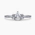 0.30Ct. Pear Shaped Diamond, with 0.25Ct. Diamond setting