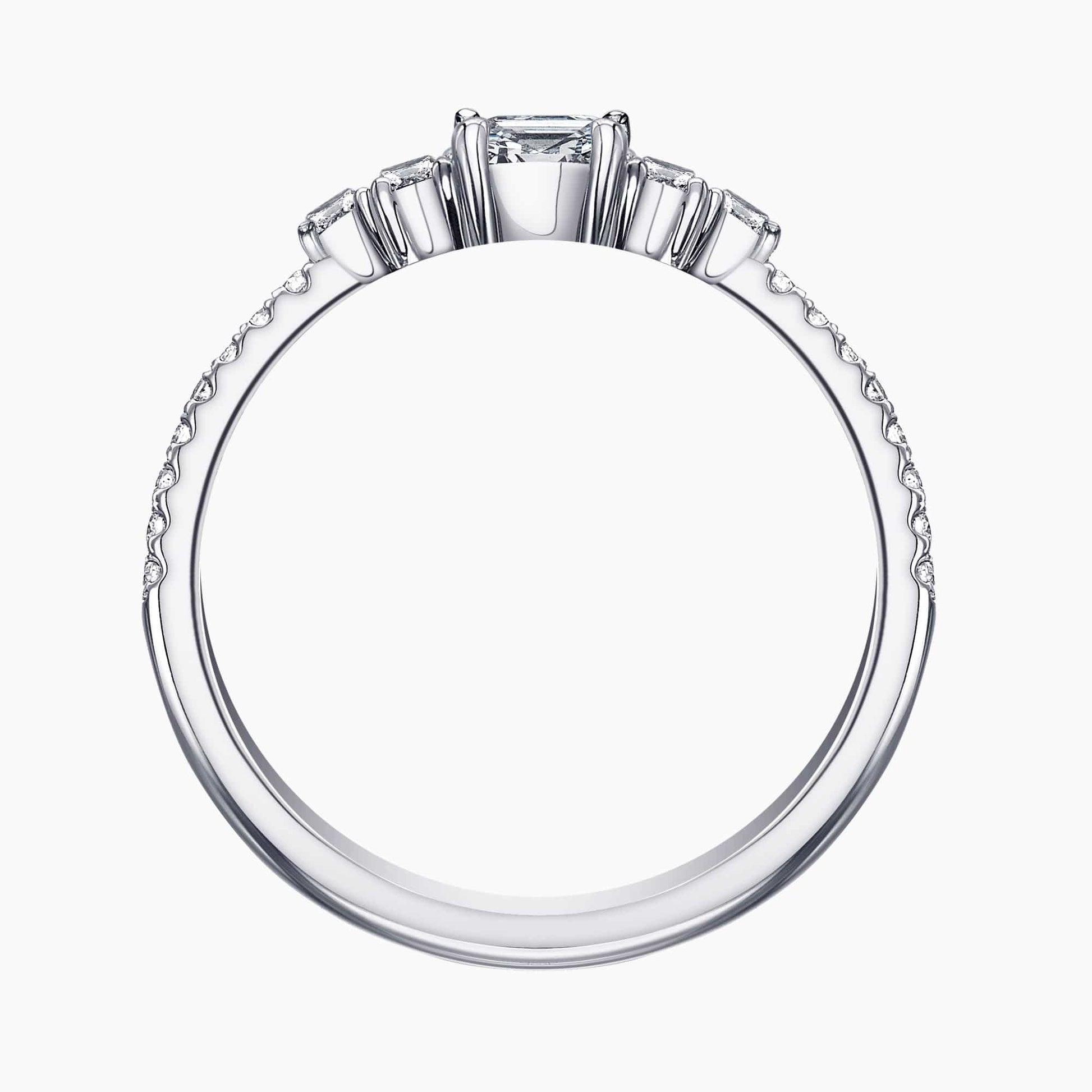 0.30Ct. Pear Shaped Diamond, with 0.25Ct. Diamond setting