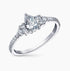 0.30Ct. Pear Shaped Diamond, with 0.25Ct. Diamond setting