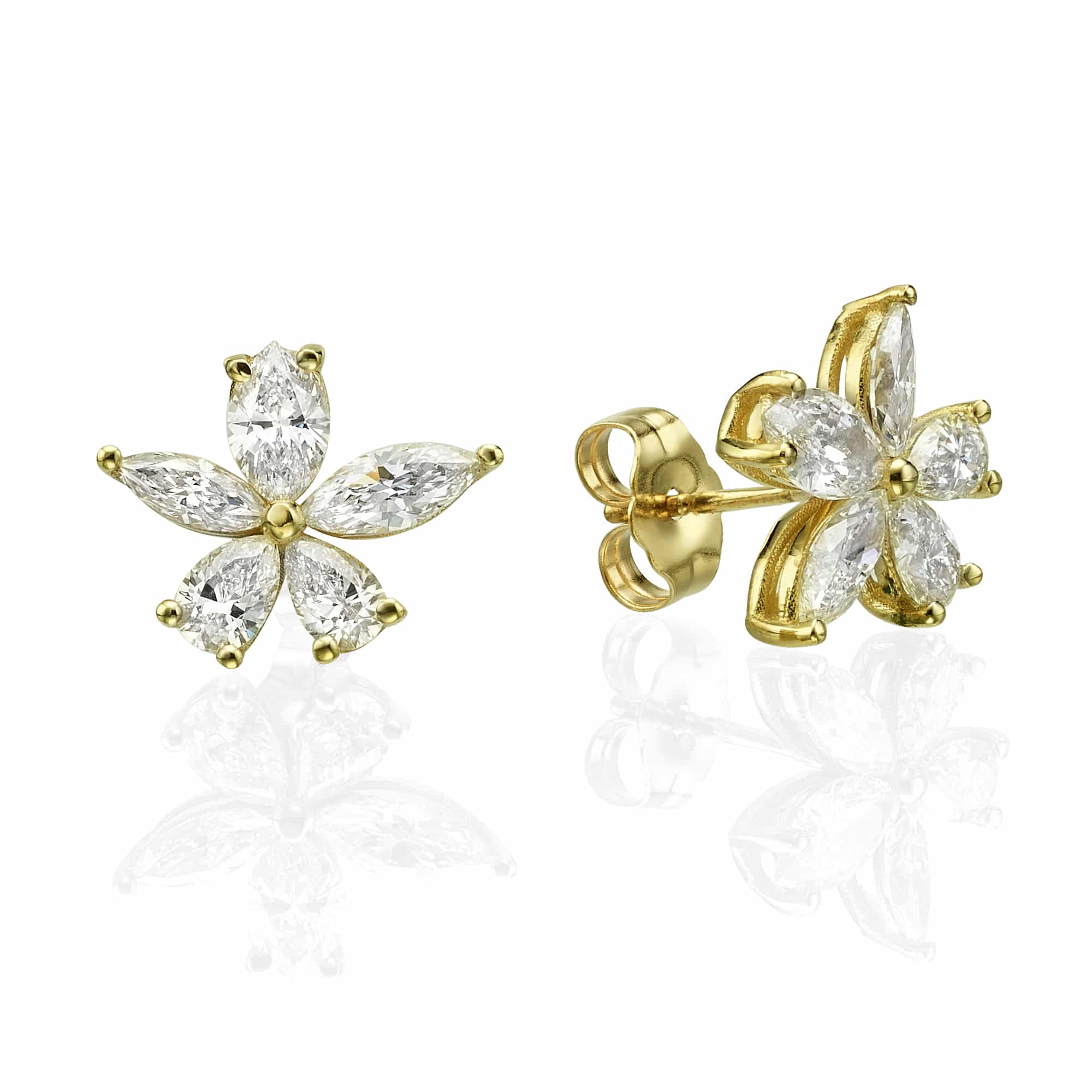 Diamond Earrings emerald - Caprice