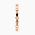 0.14Ct. Diamonds mounted in a 14K Rose Gold Ring