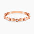 0.14Ct. Diamonds mounted in a 14K Rose Gold Ring