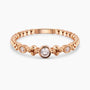 0.10Ct. Diamonds mounted in a 14K Rose Gold Ring