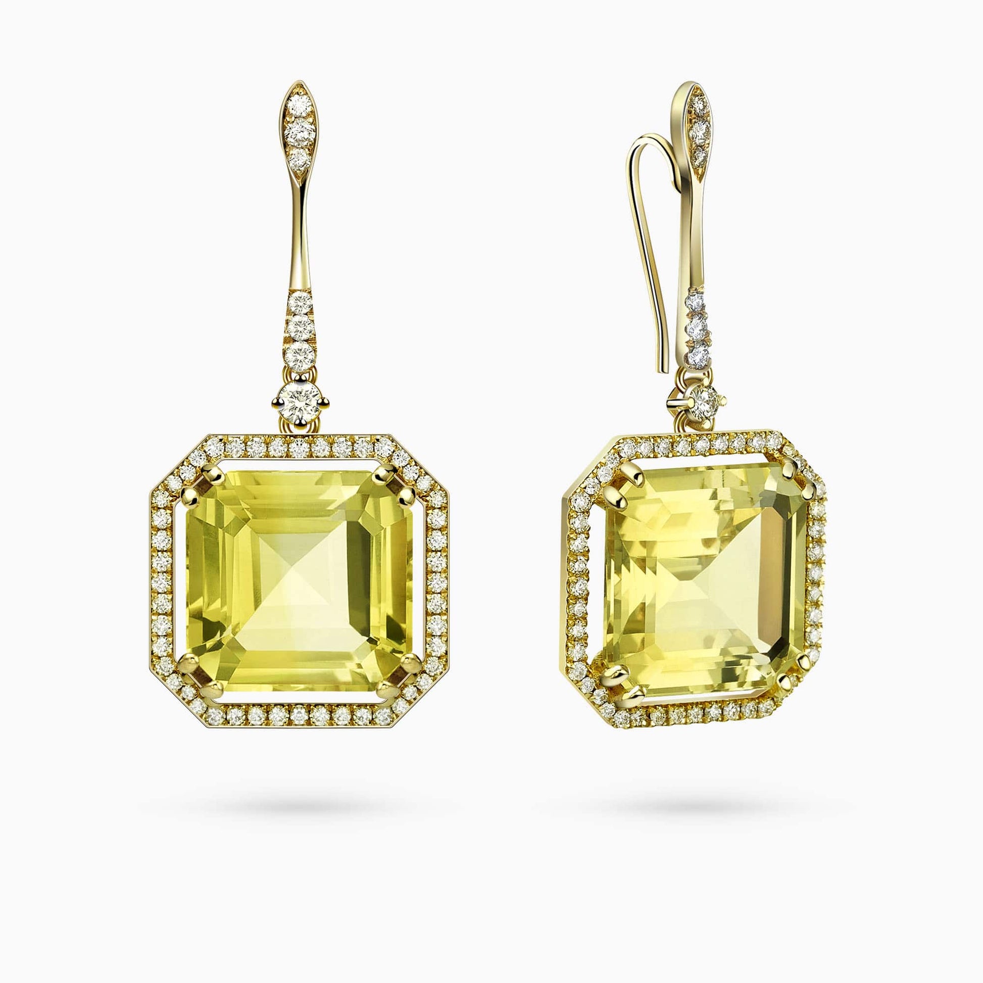 Diamond and Gem Stones Earrings