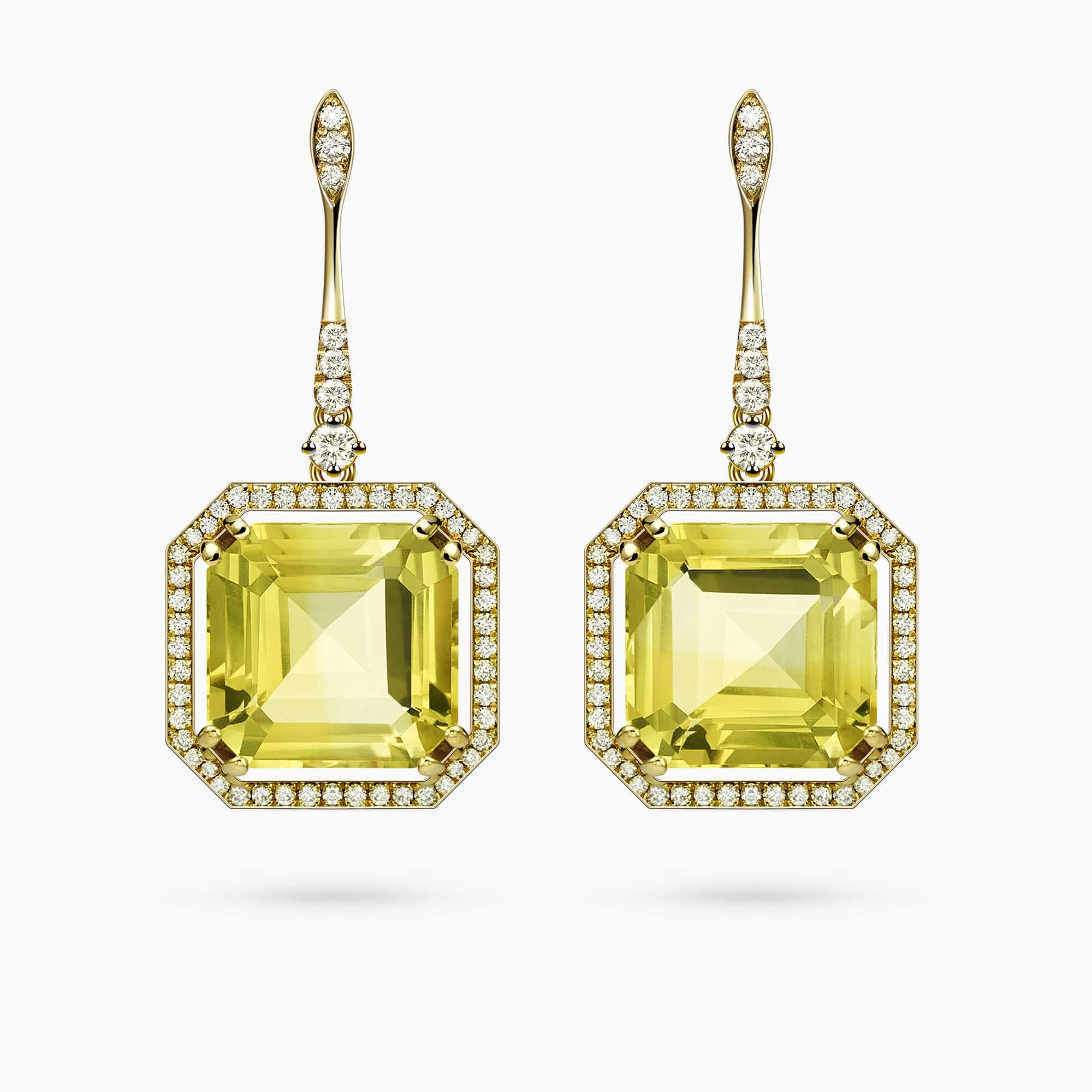 Diamond and Gem Stones Earrings